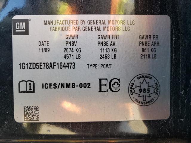 Photo 10 from auction – 2010 CHEVROLET MALIBU 2LT with VIN 1G1ZD5E78AF164473