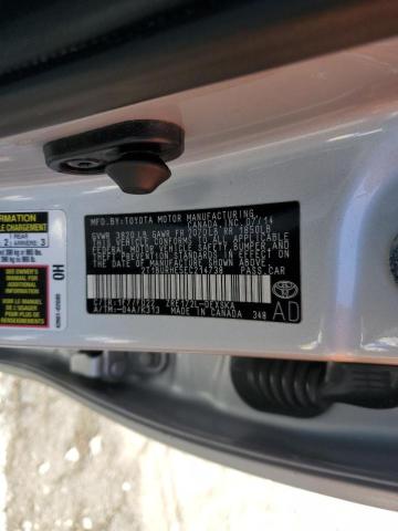 Photo 10 from auction – 2014 TOYOTA COROLLA L with VIN 2T1BURHE5EC214738