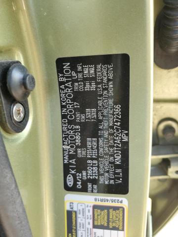 Foto 10 de la subasta – 2012 KIA SOUL + con VIN KNDJT2A62C7472366