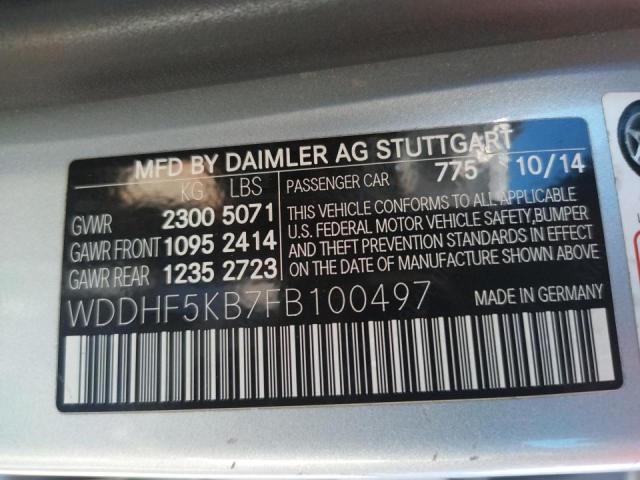 Photo 10 from auction – 2015 MERCEDES-BENZ E 350 with VIN WDDHF5KB7FB100497