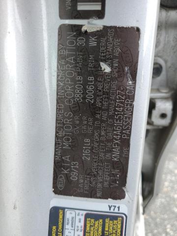 Photo 10 from auction – 2014 KIA FORTE LX with VIN KNAFX4A61E5147127
