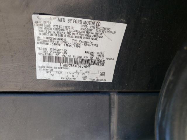 Photo 10 from auction – 2015 FORD TAURUS LIM with VIN 1FAHP2F8XFG109045