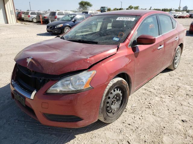 Photo 2 from auction – 2015 NISSAN SENTRA S with VIN 3N1AB7AP2FL662874