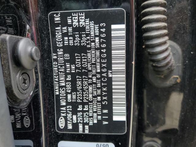 Photo 10 from auction – 2014 KIA SORENTO LX with VIN 5XYKTCA6XEG467643
