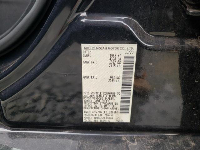 Photo 10 from auction – 2021 NISSAN ALTIMA SV with VIN 1N4BL4DV7MN313994