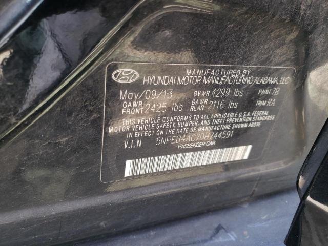 Photo 10 from auction – 2013 HYUNDAI SONATA GLS with VIN 5NPEB4AC7DH744591