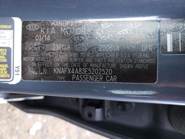 Photo 10 from auction – 2014 KIA FORTE EX with VIN KNAFX4A83E5202520