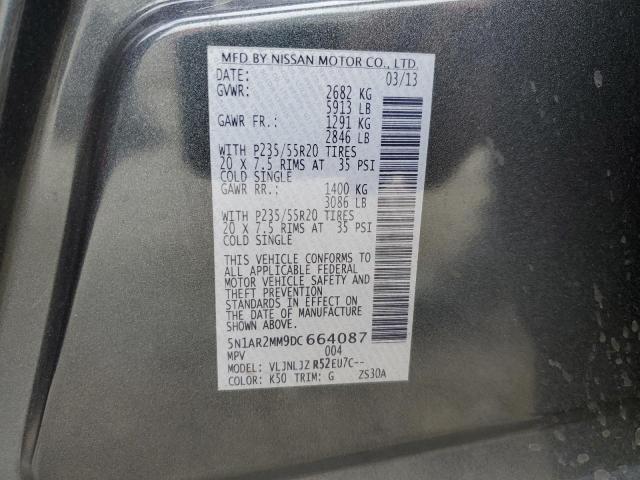 Photo 10 from auction – 2013 NISSAN PATHFINDER with VIN 5N1AR2MM9DC664087
