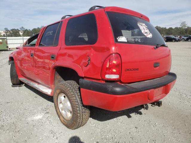 Photo 3 from auction – 2000 DODGE DURANGO with VIN 1B4HS28N4YF199956