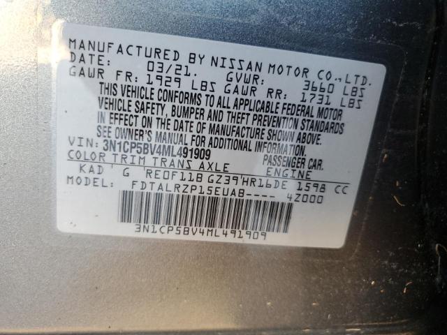 Photo 10 from auction – 2021 NISSAN KICKS S with VIN 3N1CP5BV4ML491909