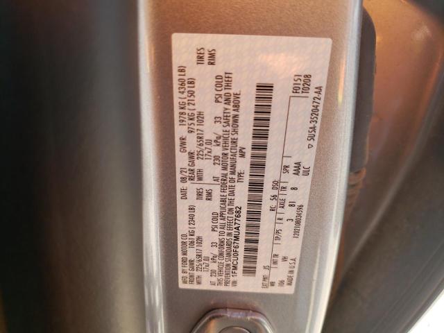 Photo 10 from auction – 2021 FORD ESCAPE S with VIN 1FMCU0F67MUA77682