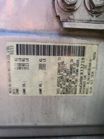 Photo 10 from auction – 2013 NISSAN MAXIMA S with VIN 1N4AA5AP0DC833219