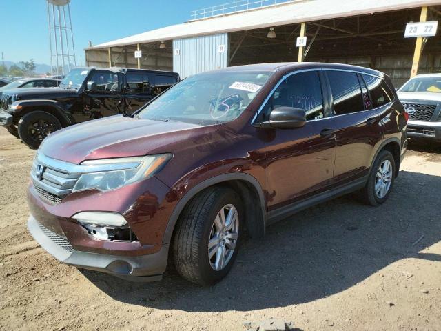 Photo 2 from auction – 2016 HONDA PILOT LX with VIN 5FNYF5H10GB019476