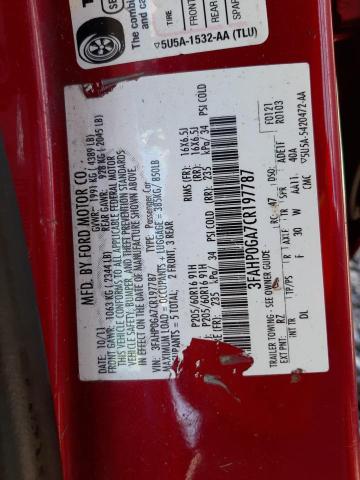 Photo 10 from auction – 2012 FORD FUSION S with VIN 3FAHP0GA7CR197787