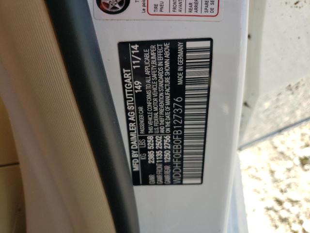 Photo 10 from auction – 2015 MERCEDES-BENZ E 250 BLUE with VIN WDDHF0EB0FB127376