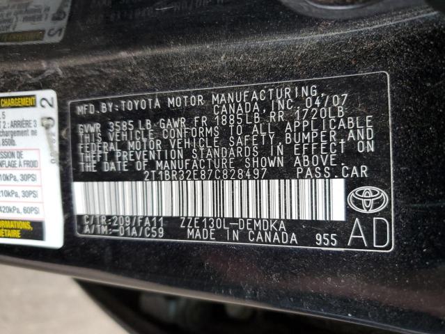 Photo 10 from auction – 2007 TOYOTA COROLLA CE with VIN 2T1BR32E87C828497