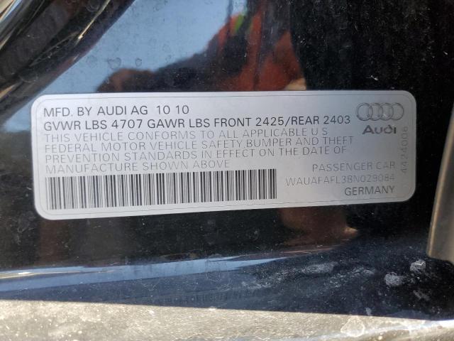 Photo 10 from auction – 2011 AUDI A4 PREMIUM with VIN WAUAFAFL3BN029084