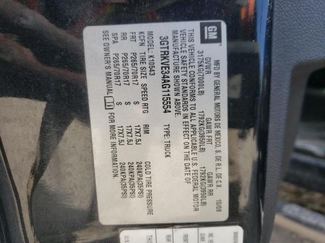 Photo 10 from auction – 2010 GMC SIERRA K15 with VIN 3GTRKVE34AG115554