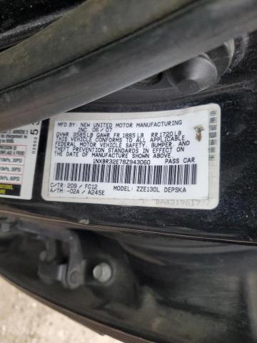 Photo 10 from auction – 2008 TOYOTA COROLLA CE with VIN 1NXBR32E78Z943060