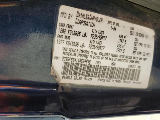 Photo 10 from auction – 2004 CHRYSLER PACIFICA with VIN 2C8GF68414R624245