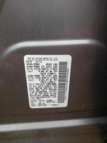Photo 10 from auction – 2012 NISSAN ROGUE S with VIN JN8AS5MV3CW411268