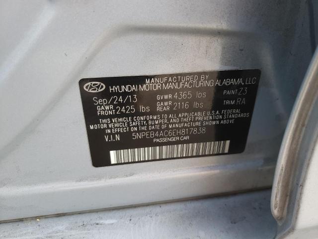 Photo 10 from auction – 2014 HYUNDAI SONATA GLS with VIN 5NPEB4AC6EH817838