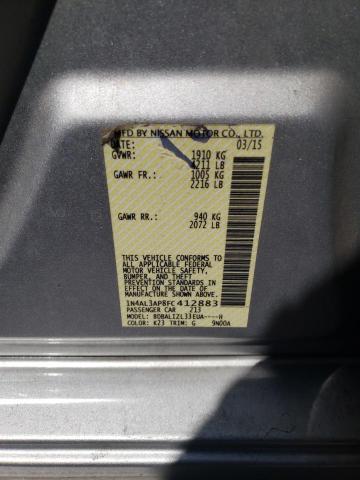 Photo 10 from auction – 2015 NISSAN ALTIMA 2.5 with VIN 1N4AL3AP8FC412883