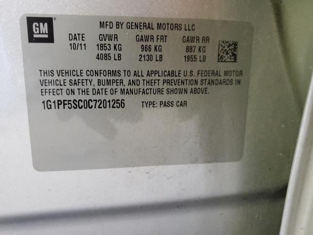 Photo 10 from auction – 2012 CHEVROLET CRUZE LT with VIN 1G1PF5SC0C7201256