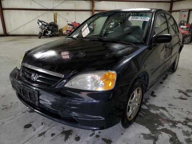 Photo 2 from auction – 2002 HONDA CIVIC LX with VIN 2HGES16562H518428