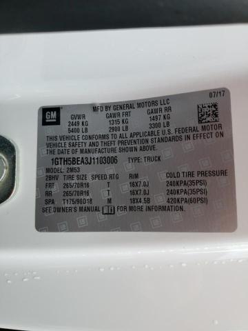 Photo 10 from auction – 2018 GMC CANYON with VIN 1GTH5BEA3J1103006