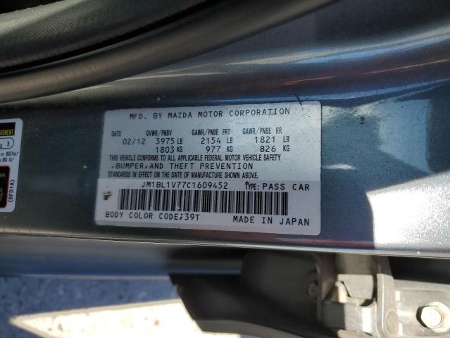 Photo 10 from auction – 2012 MAZDA 3 I with VIN JM1BL1V77C1609452