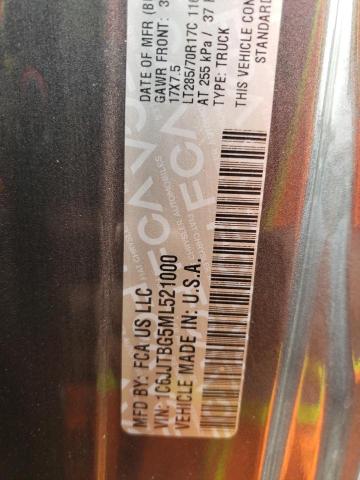 Photo 10 from auction – 2021 JEEP GLADIATOR with VIN 1C6JJTBG5ML521000