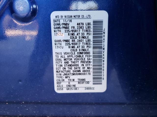 Photo 10 from auction – 2017 NISSAN ROGUE S with VIN JN8AT2MVXHW008178