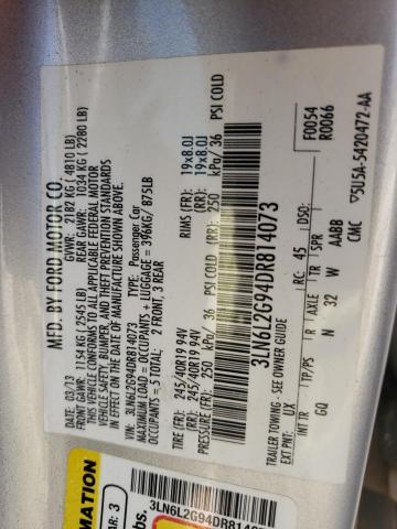 Photo 10 from auction – 2013 LINCOLN MKZ with VIN 3LN6L2G94DR814073