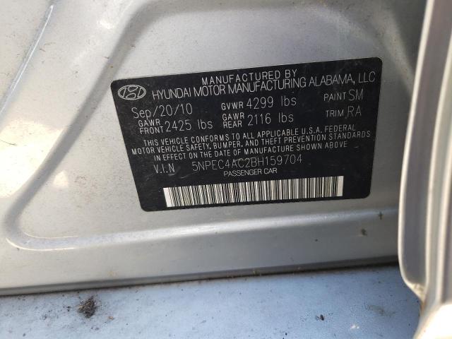 Foto 10 de la subasta – 2011 HYUNDAI SONATA SE con VIN 5NPEC4AC2BH159704