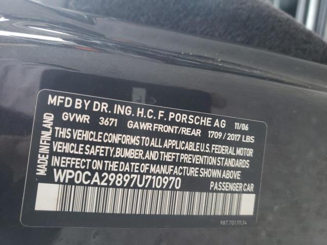 Photo 10 from auction – 2007 PORSCHE BOXSTER with VIN WP0CA29897U710970