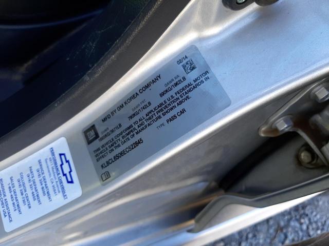 Photo 10 from auction – 2014 CHEVROLET SPARK EV 2 with VIN KL8CL6S06EC522845