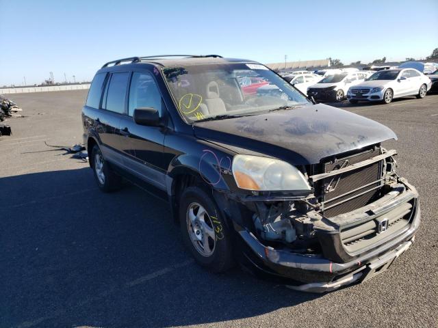 HONDA PILOT LX 2004 with VIN 2HKYF18164H538716 - Photo from auction