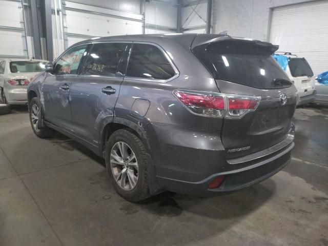 Photo 3 from auction – 2016 TOYOTA HIGHLANDER with VIN 5TDBKRFH1GS291040