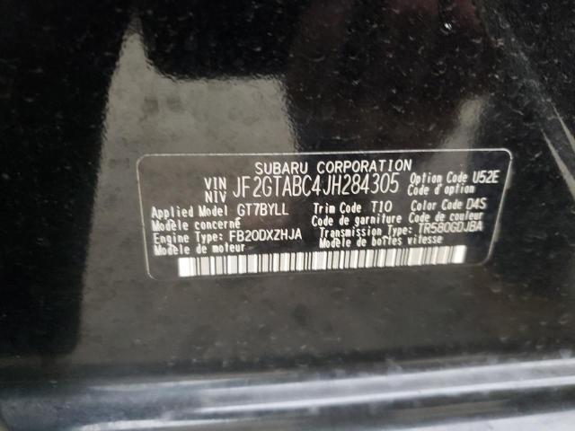 Photo 10 from auction – 2018 SUBARU CROSSTREK with VIN JF2GTABC4JH284305