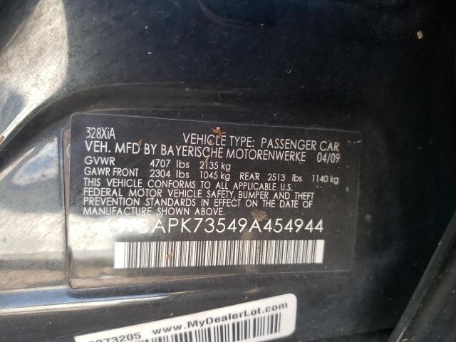 Photo 10 from auction – 2009 BMW 328 XI with VIN WBAPK73549A454944