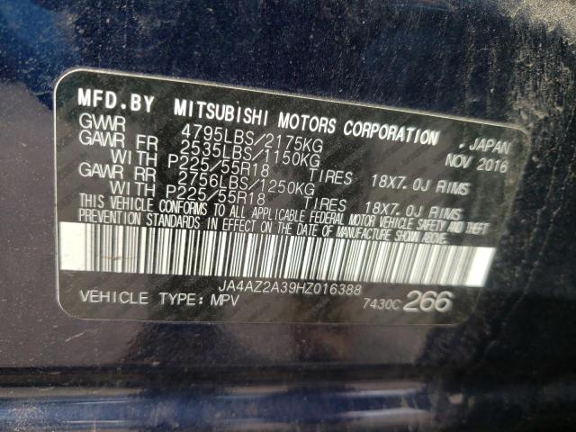 Photo 10 from auction – 2017 MITSUBISHI OUTLANDER with VIN JA4AZ2A39HZ016388