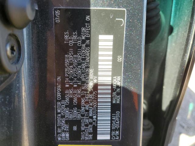 Photo 10 from auction – 2006 LEXUS RX 400 with VIN JTJHW31U760017775