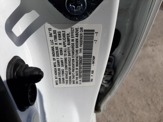 Photo 10 from auction – 2015 HONDA CIVIC EXL with VIN 19XFB2F9XFE066397