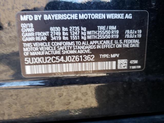 Photo 10 from auction – 2018 BMW X6 XDRIVE3 with VIN 5UXKU2C54J0Z61362