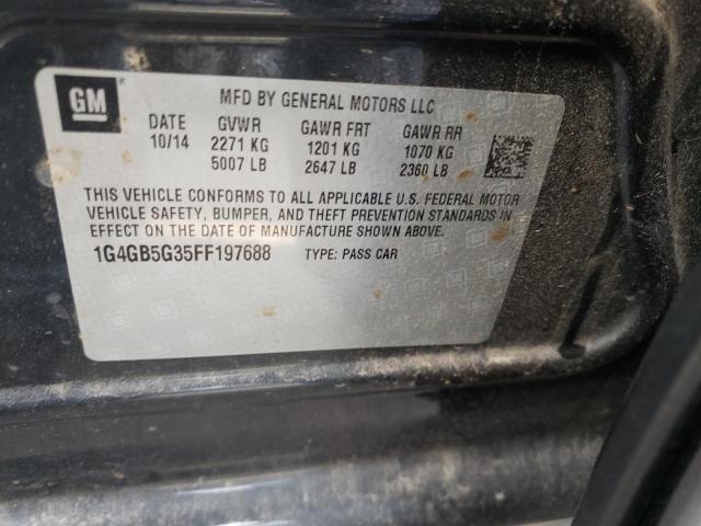 Photo 10 from auction – 2015 BUICK LACROSSE with VIN 1G4GB5G35FF197688