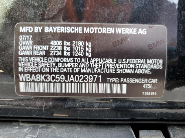 Photo 10 from auction – 2018 BMW 330 XI with VIN WBA8K3C59JA023971
