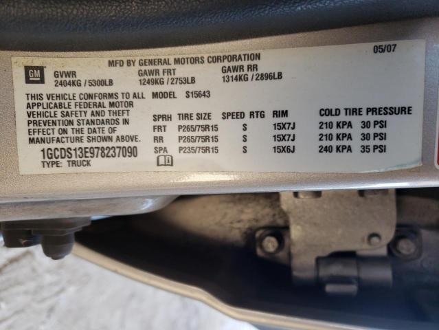 Photo 10 from auction – 2007 CHEVROLET COLORADO with VIN 1GCDS13E978237090
