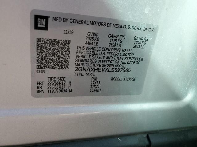 Photo 10 from auction – 2020 CHEVROLET EQUINOX LS with VIN 3GNAXHEVXLS597665