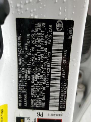 Photo 10 from auction – 2015 TOYOTA CAMRY LE with VIN 4T4BF1FKXFR506329